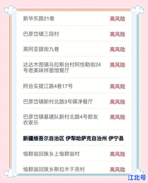 详细阅读:新疆十月疫情最新通报:乌鲁木齐新增病例活动轨迹+全疆防控措施实时更新 新疆十月疫情最新通报:乌鲁木齐新增病例活动轨迹+全疆防控措施实时更新