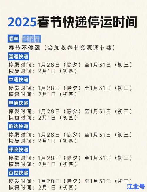 中通快递多少号停运2024春节放假安排官方公告查询入口